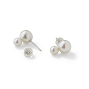 Double Akoya Pearl Studs