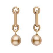 Amalfi Golden South Sea Pearl Earrings