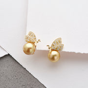 Golden South Sea Butterfly Earrings