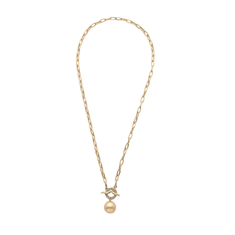 Teton Outline Paperclip Chain Necklace