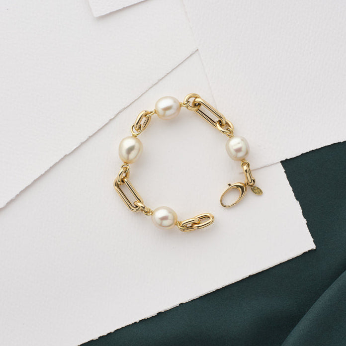 Amalfi South Sea Champagne Pearl Bracelet