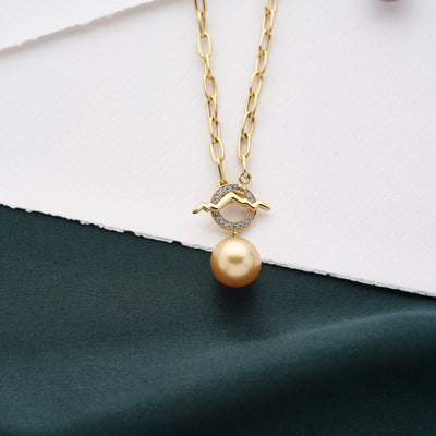 Teton Outline Paperclip Chain Necklace