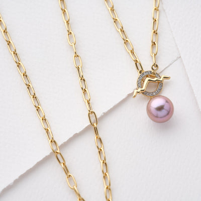 Teton Outline Paperclip Chain Necklace