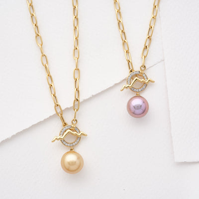 Teton Outline Paperclip Chain Necklace