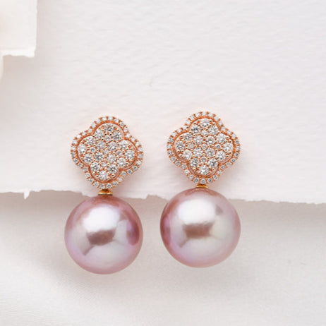 Blush Clover Kasumiga Earrings