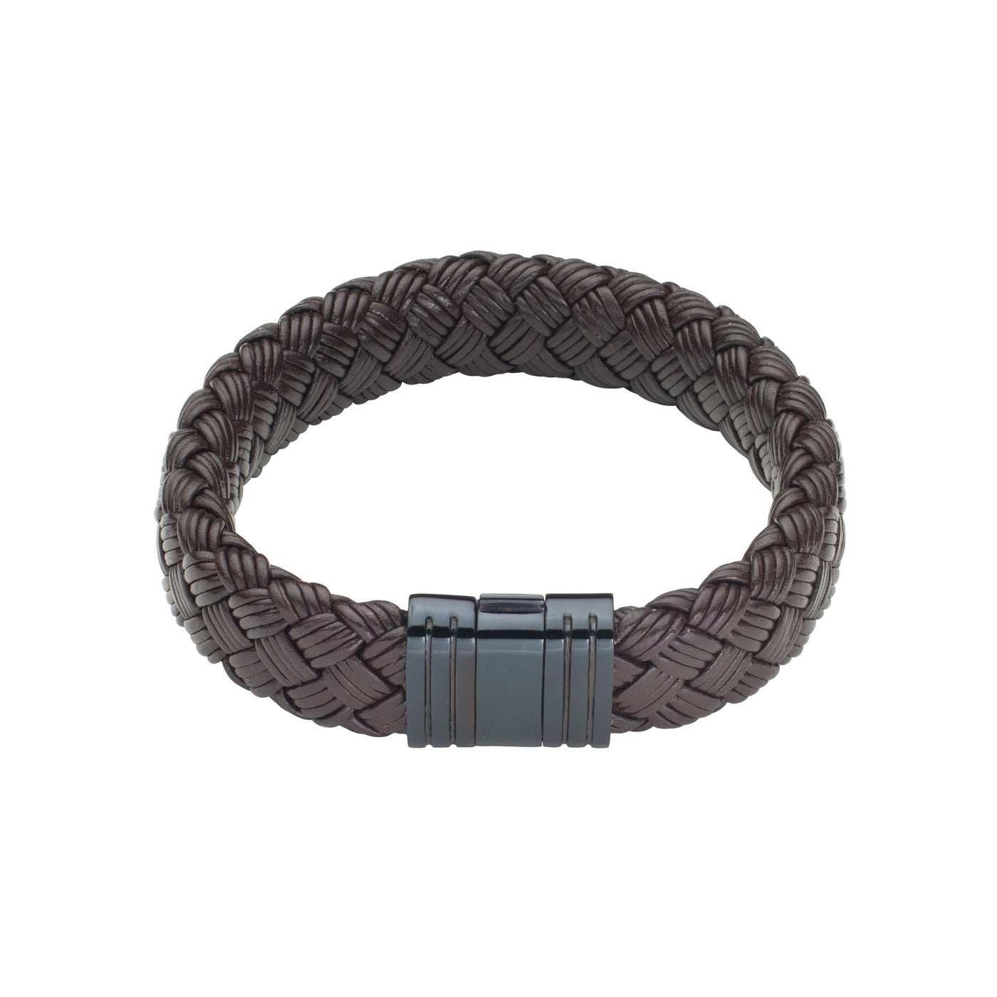 Leather Bracelet with Thick Square Lever Clasp
