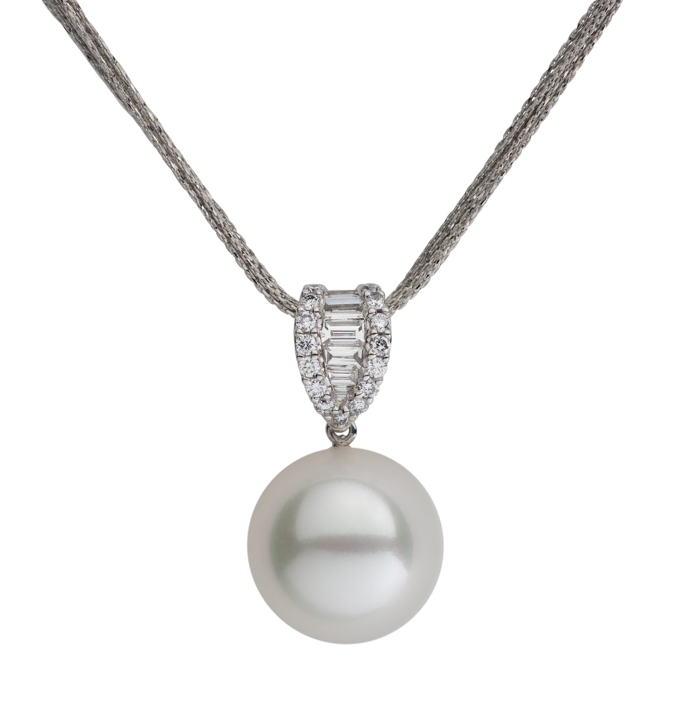 South Sea & Diamond Waterfall Pendant