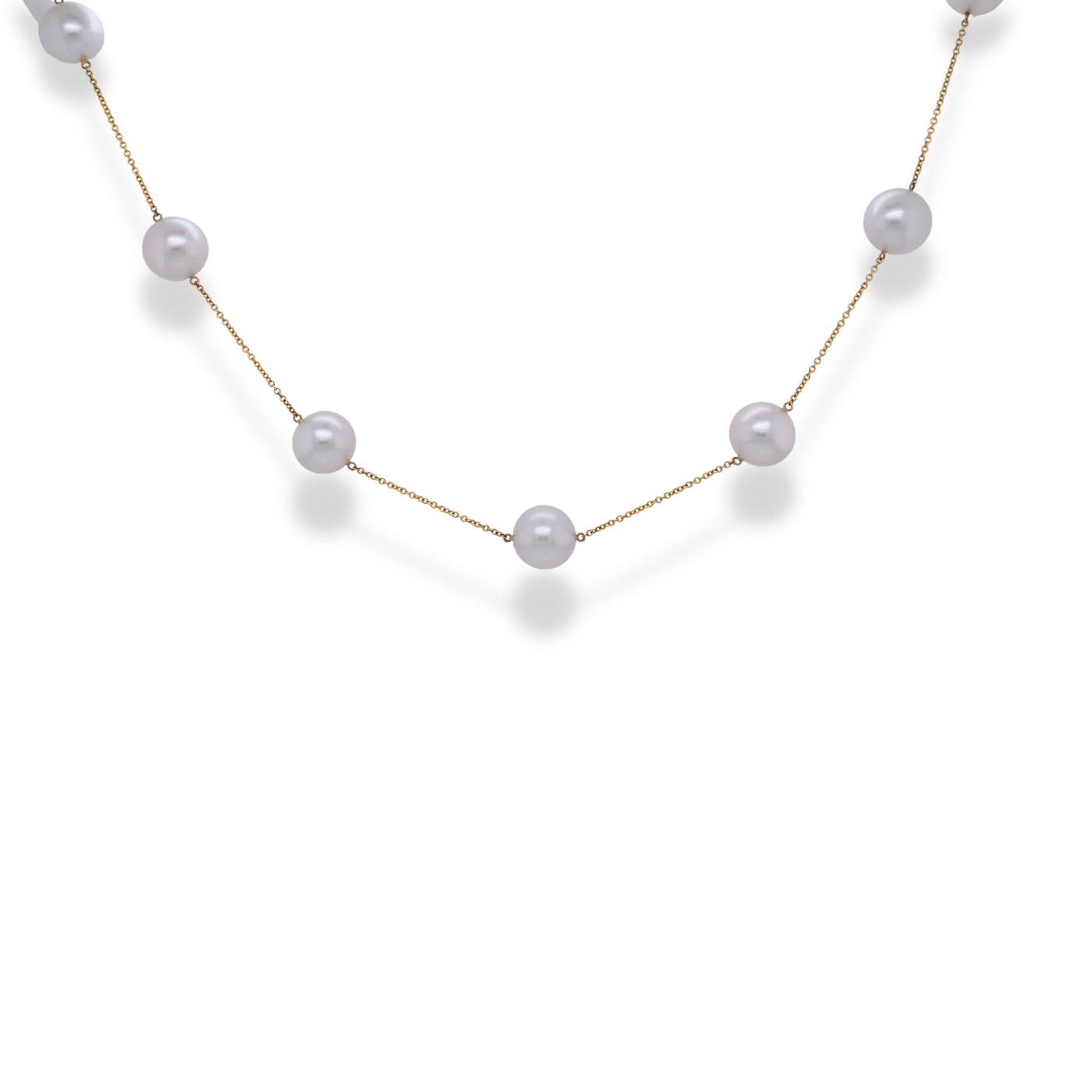 South Sea Pearl Tin Cup Necklace