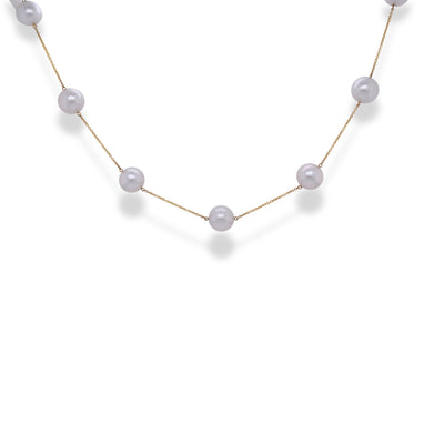 South Sea Pearl Tin Cup Necklace