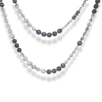 Natural Tahitian Keshi Pearl Necklace