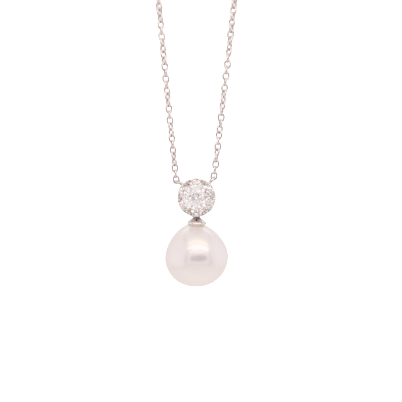 Diamond Halo South Sea Pendant