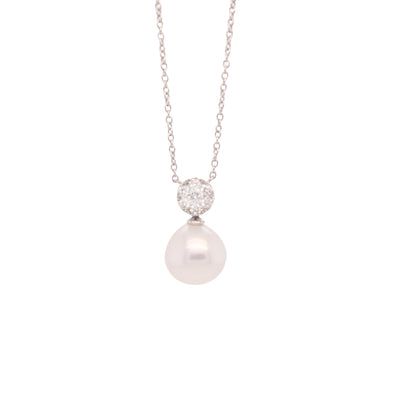 Diamond Halo South Sea Pendant