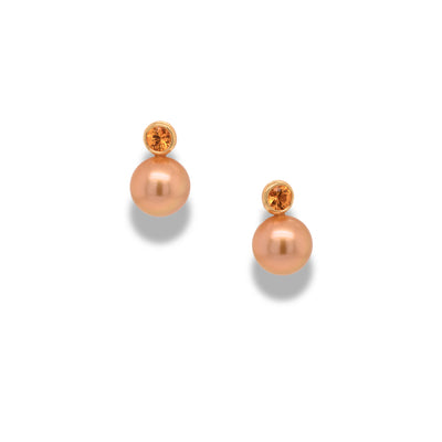 Golden Pearl Sapphire Bezels