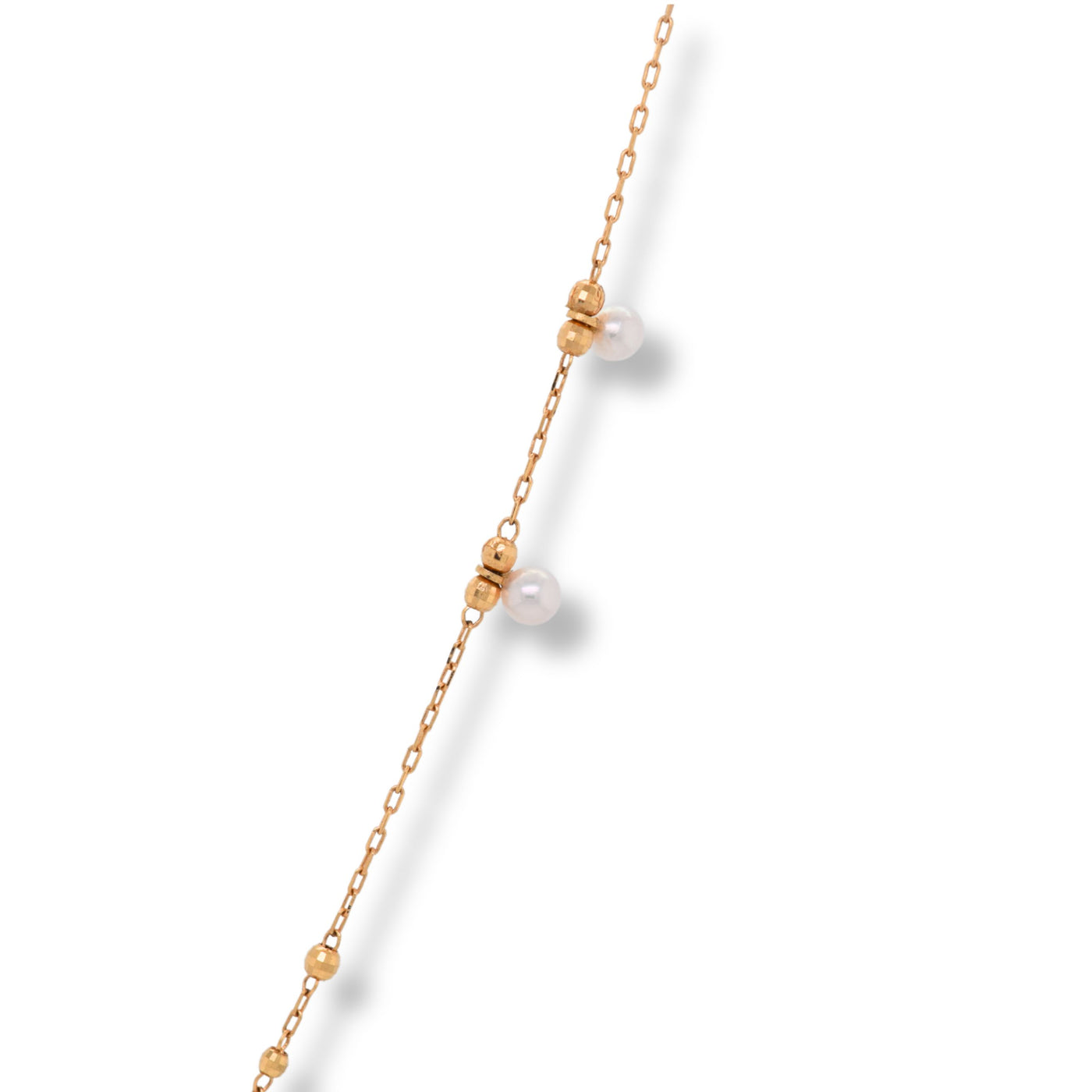 Petite Akoya Pearl Station Necklace