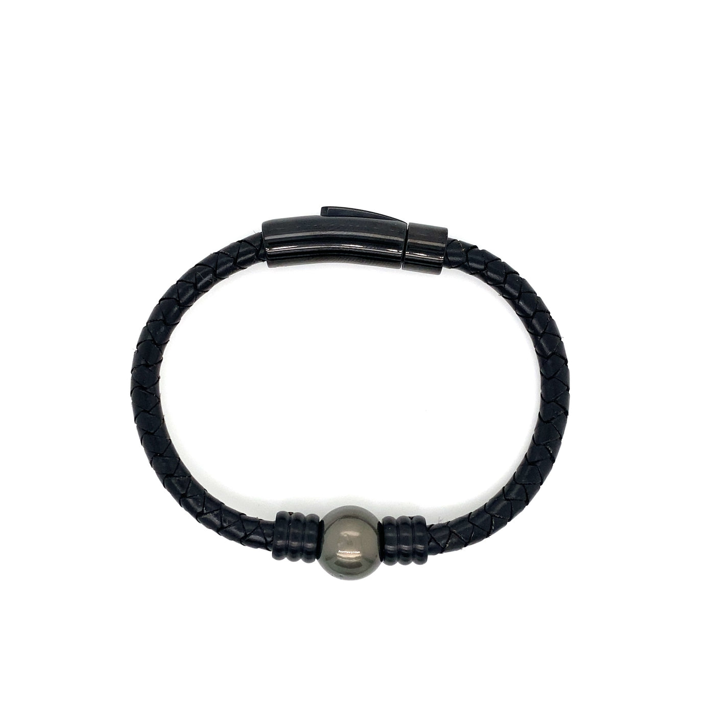 Men's Tahitian Pearl & Leather Bracelets