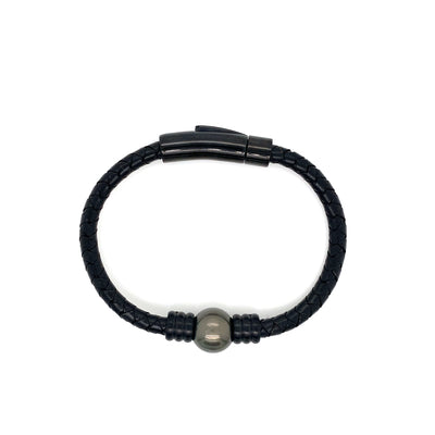 Men's Tahitian Pearl & Leather Bracelets