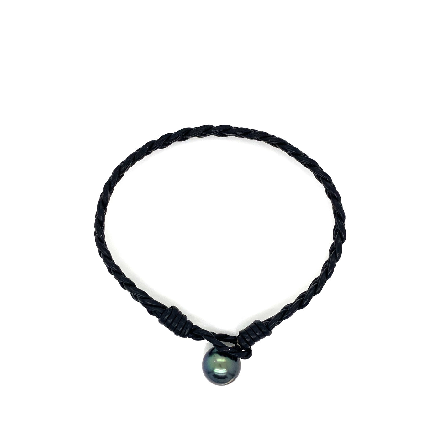 Men's Tahitian Pearl & Leather Bracelets