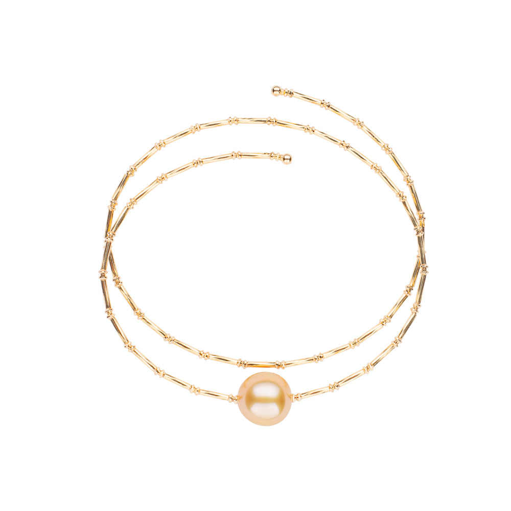 Golden South Sea Pearl Wrap Bracelet