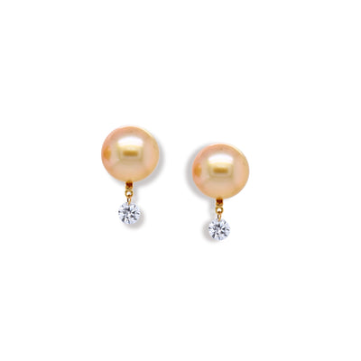 Golden Twinkling Diamond Earrings