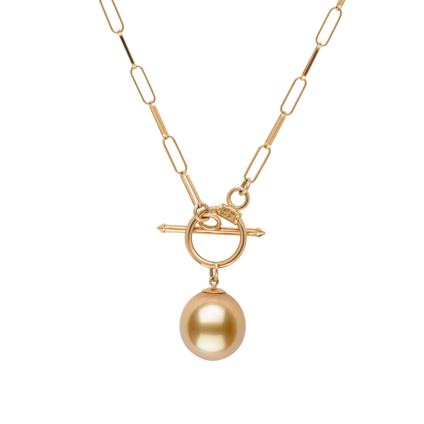 Golden South Sea Pearl Pendant Necklace