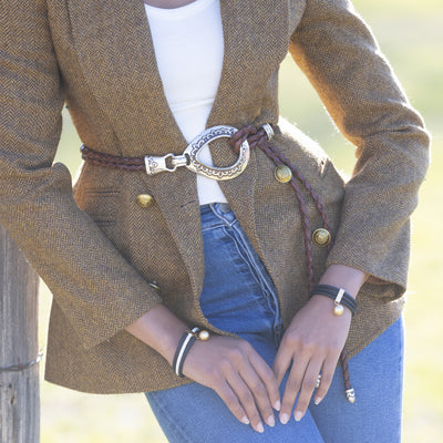 3 Strand Italian Leather Bracelet