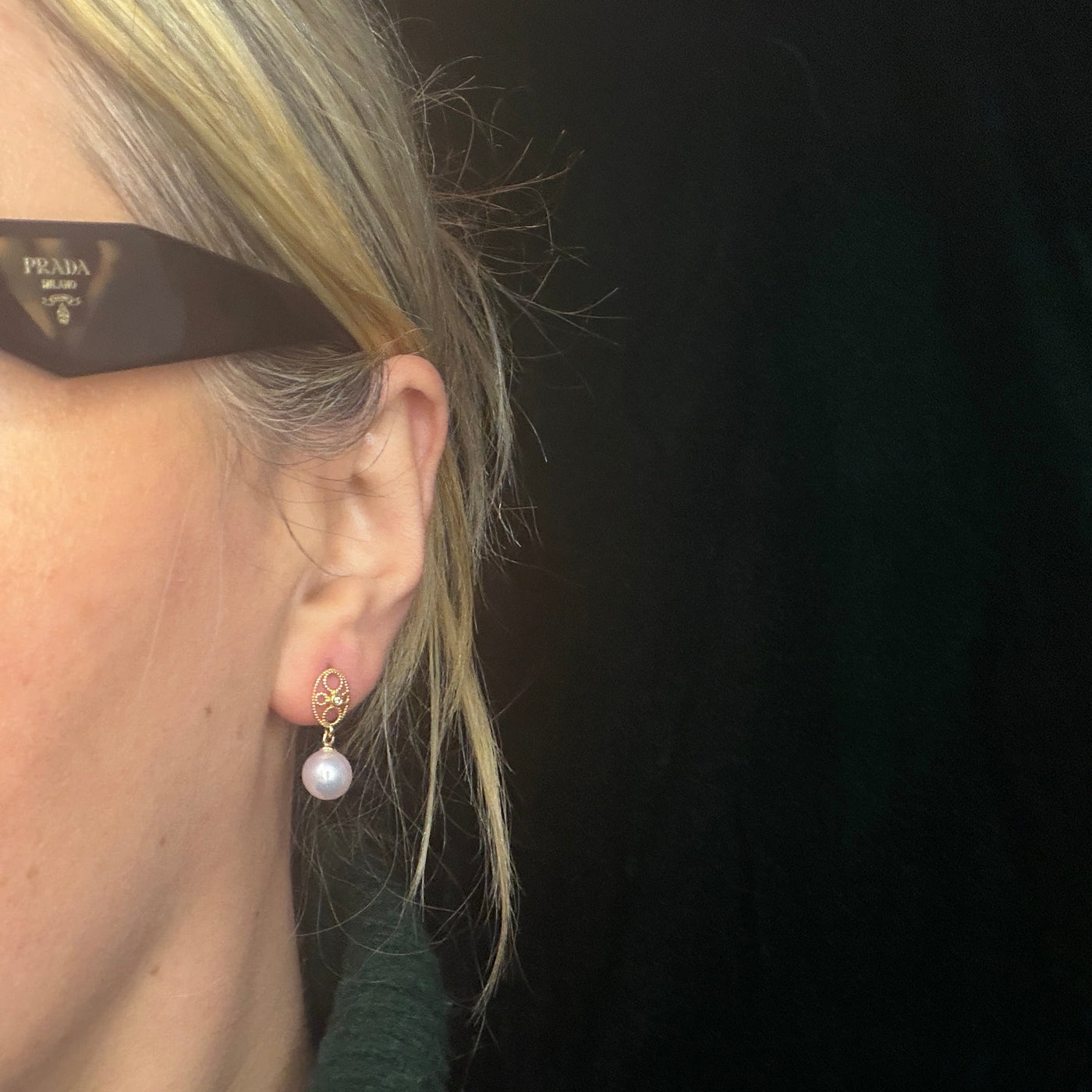 Akoya Pearl Filigree Drops