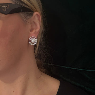 Radiant Halo South Sea Earrings