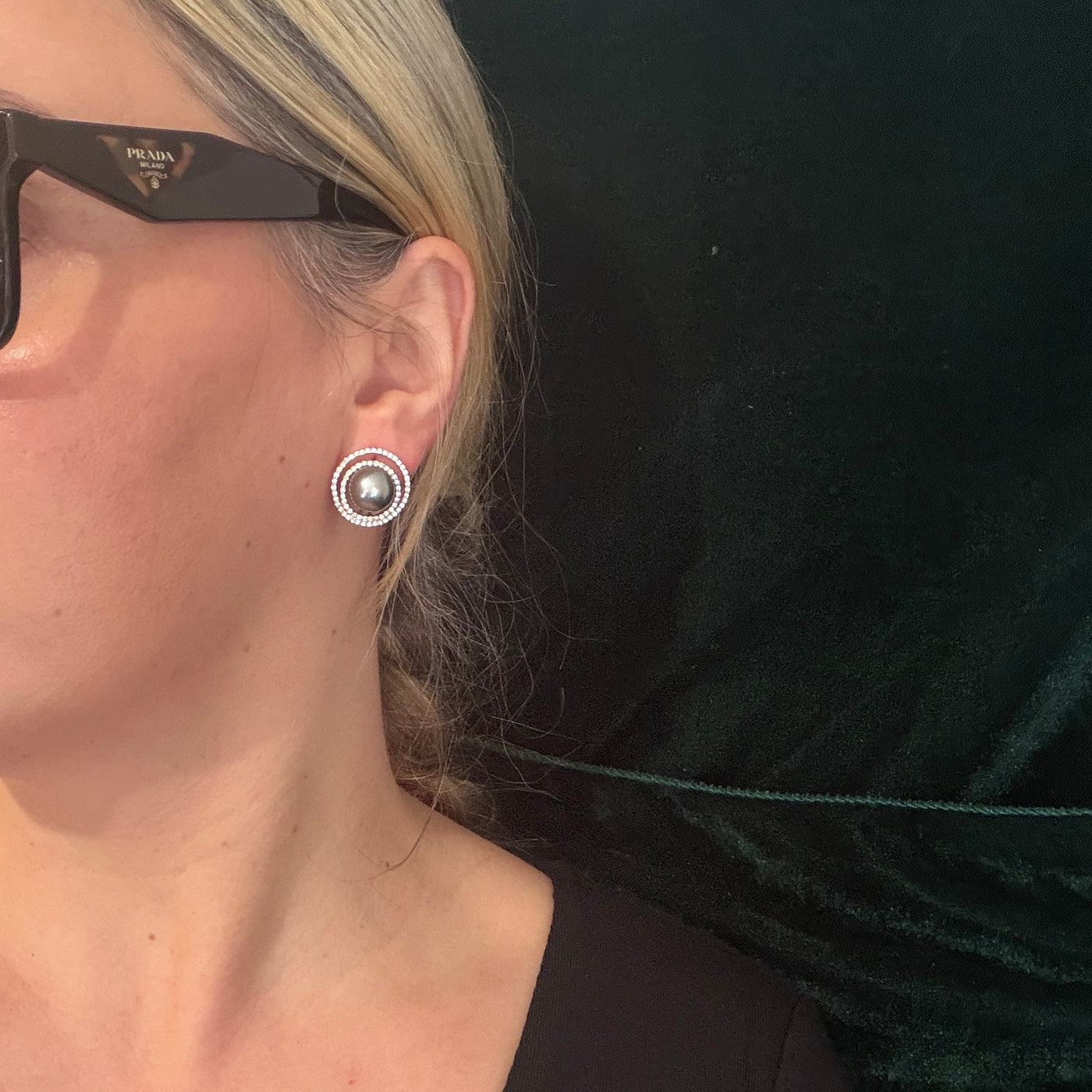 Radiant Halo South Sea Earrings