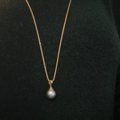 Midnight Tide Tahitian Pendant