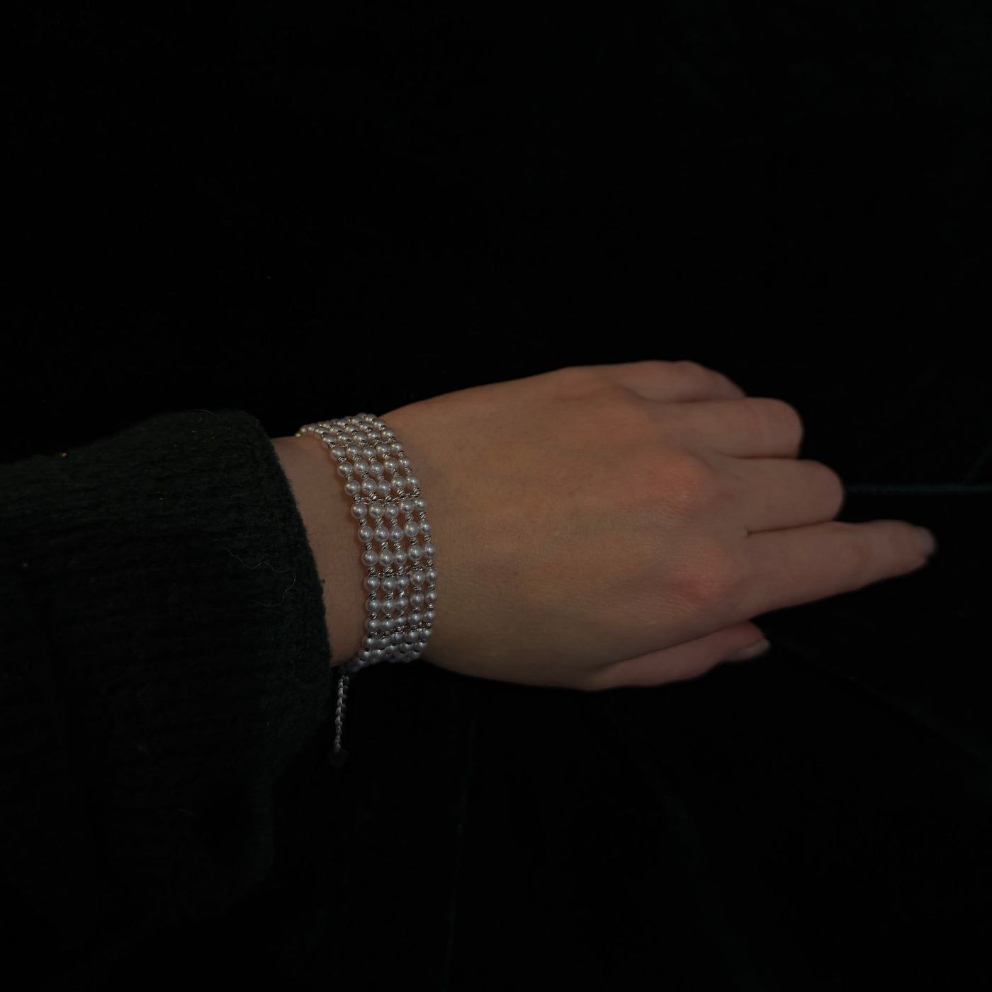 Petite 5 Strand Akoya Sparkle Bracelet