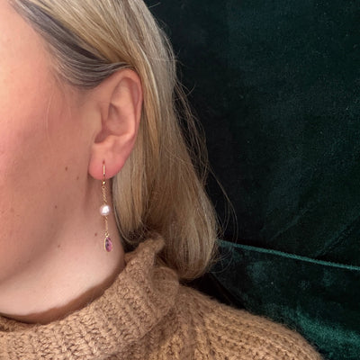 Rosewater Akoya Pearl Earrings