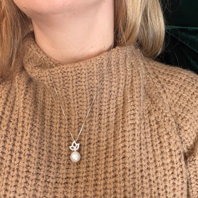 Tulip South Sea Pearl Diamond Pendant