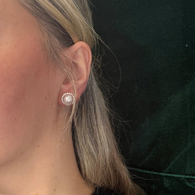 Celestial Halo Akoya Studs