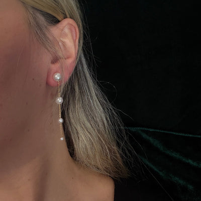 Petite Pearl Fountain Earrings