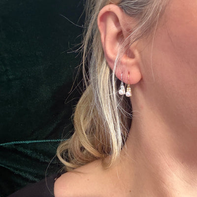 Petite Trapeze Akoya Earrings