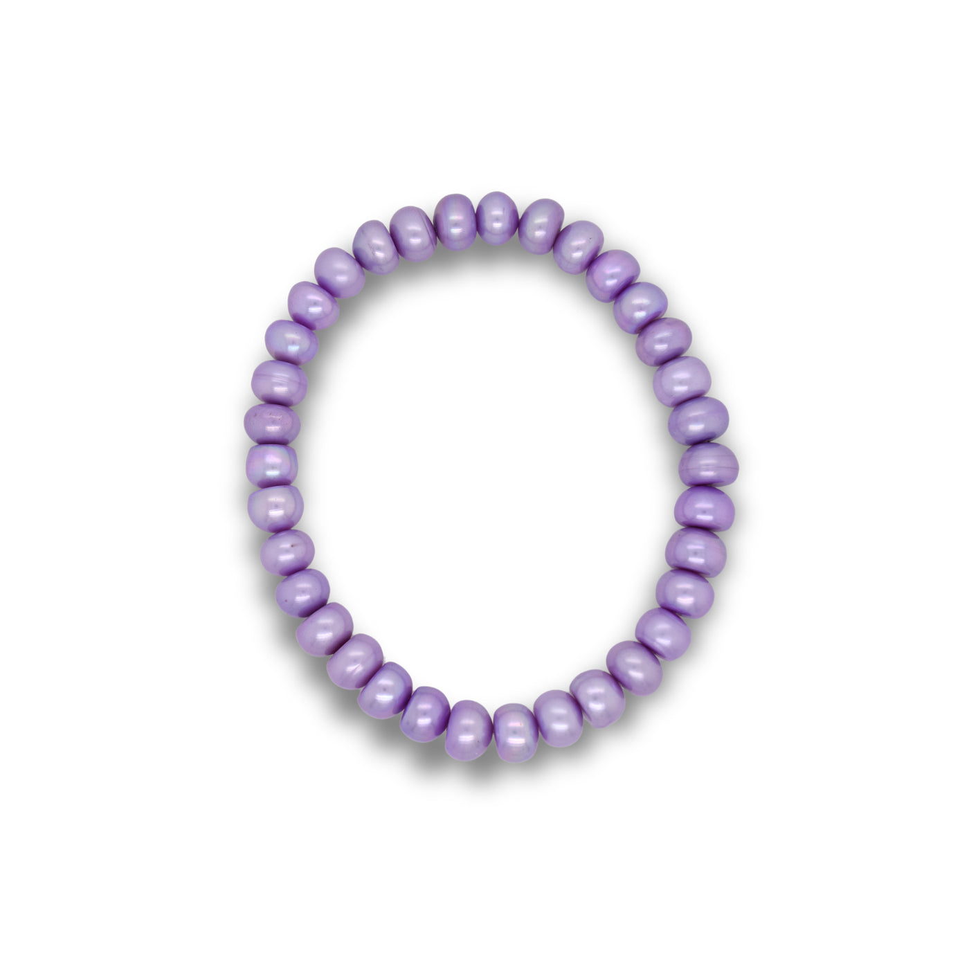 Freshwater purple colored Pearl bracelet. Strechy. 