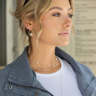 Petite Akoya Sparkle Necklace