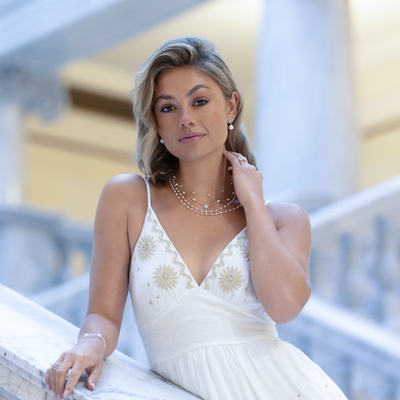 Petite  Akoya Sparkle Chain Necklace