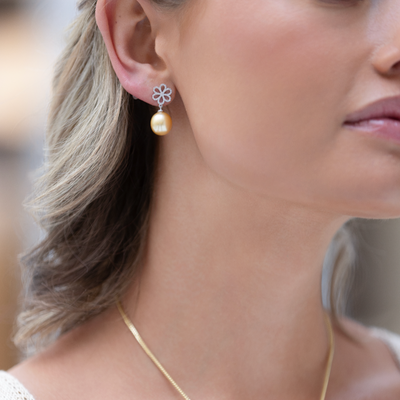 Pearl Fleur Earrings
