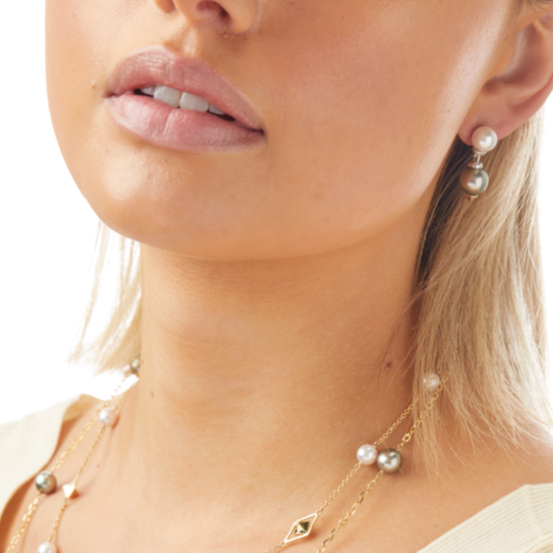 Duality Pearl Earrings