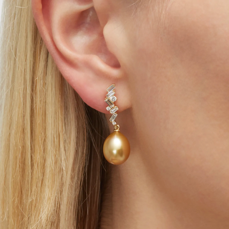Tahitian & Diamonds Convertible Earrings