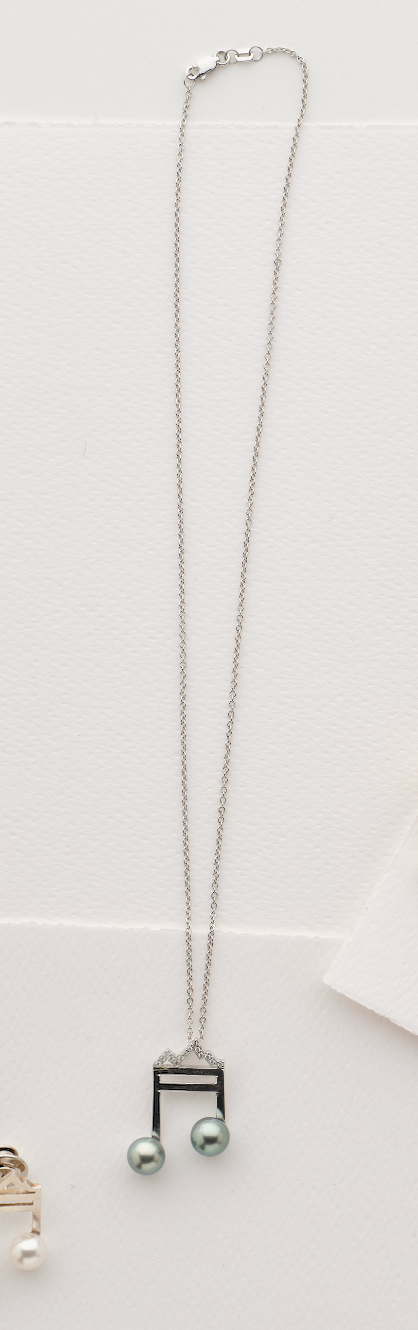 Music in the Mountains Diamond Teton Outline Pendant