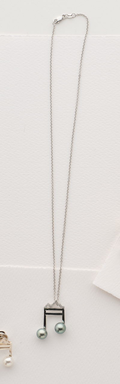 Music in the Mountains Diamond Teton Outline Pendant