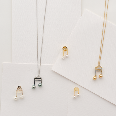 Music in the Mountains Diamond Teton Outline Pendant