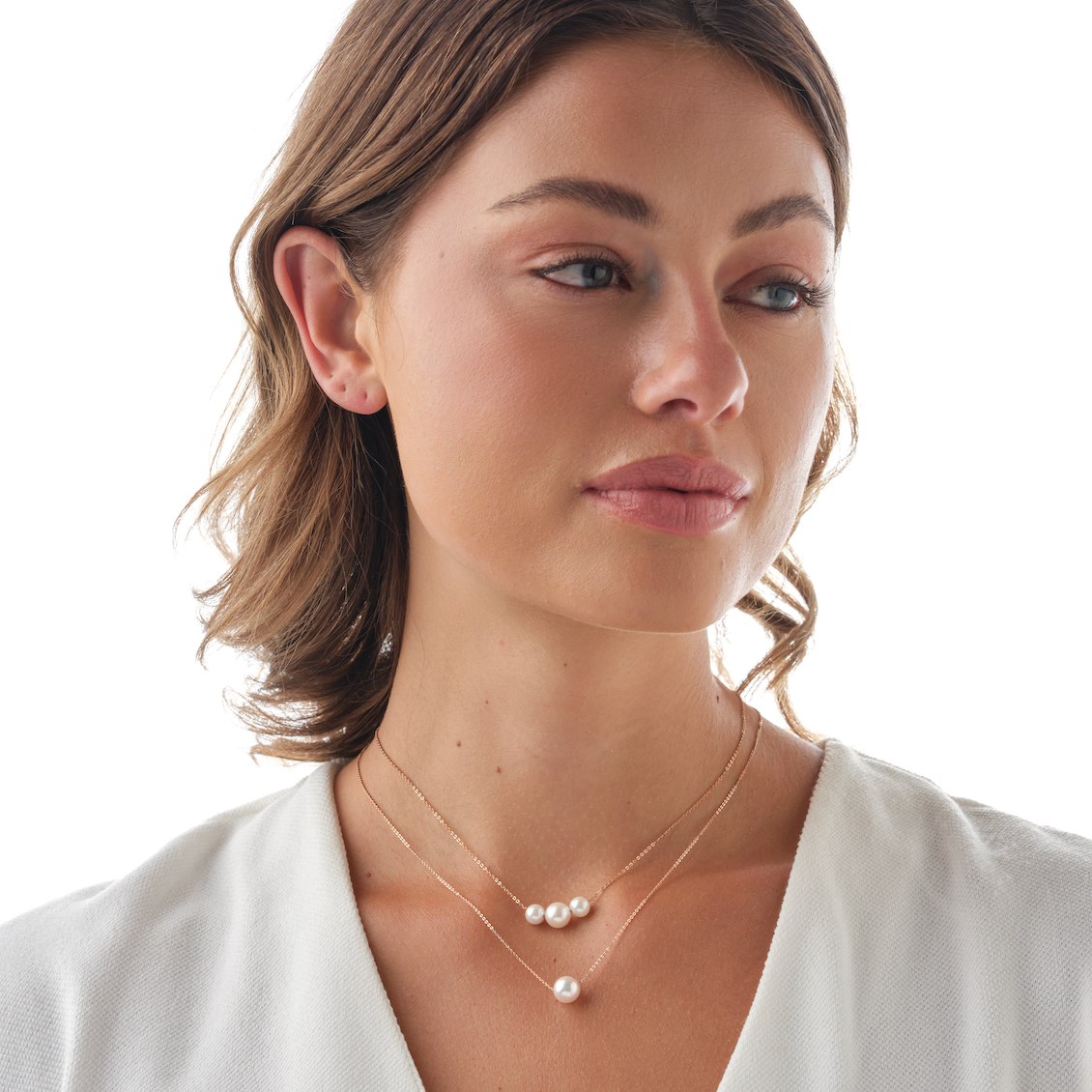 Floating Akoya Pearl Pendant