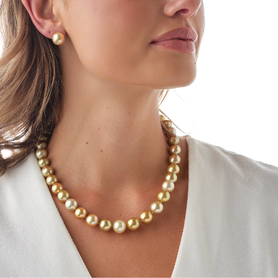 Golden South Sea Pearl Studs