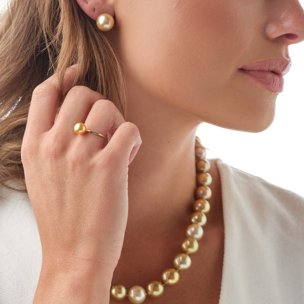 Golden South Sea Open Ring