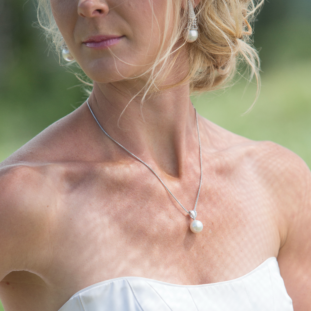 South Sea & Diamond Waterfall Pendant