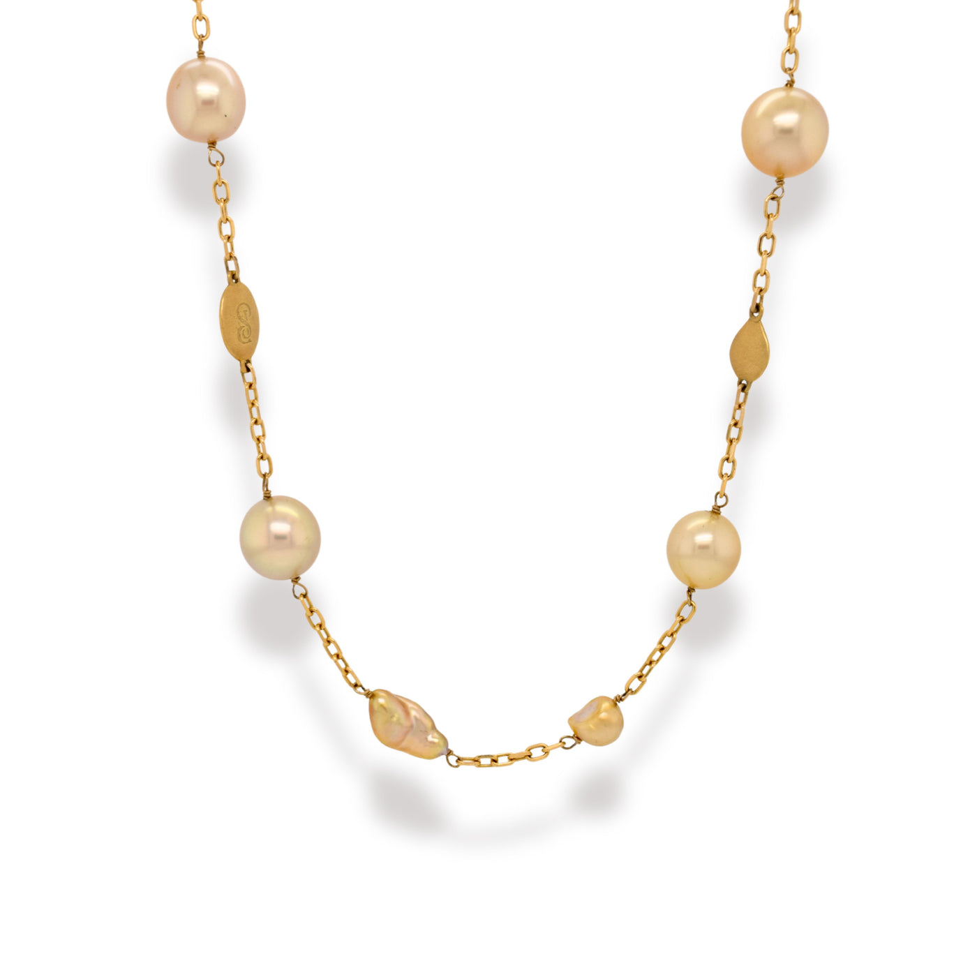 Golden Keshi Horizon Necklace