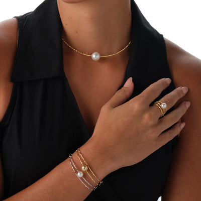 Golden South Sea Pearl Wrap Bracelet